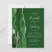 Budget Hunter Green Agate Silver Wedite (Vorderseite)