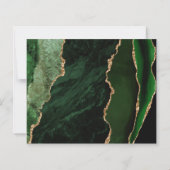 Budget Hunter Green Gold Agate Save the Date (Rückseite)