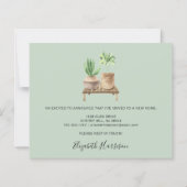 Budget Ich habe Boho Sage Moving Ankündigung versc (Rückseite)