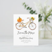 Budget Ich habe Pumpkin Sonnenblumen Fahrrad beweg (Stehend Vorderseite)