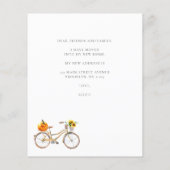 Budget Ich habe Pumpkin Sonnenblumen Fahrrad beweg (Rückseite)