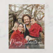 Budget Imitate Schnee Frohe Weihnachten V Foto (Vorderseite)