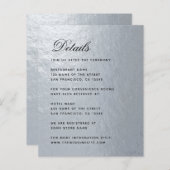 Budget Imitate Silver Foil Black Wedding Details C (Vorne/Hinten)