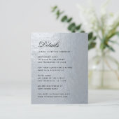 Budget Imitate Silver Foil Black Wedding Details C (Stehend Vorderseite)