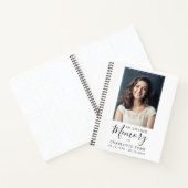 Budget in Love Memory Foto Begräbnisbuch Notizblock (Innenseite)