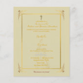 Budget Indian Hinteru Hochzeit Ganesha Einladung (Rückseite)