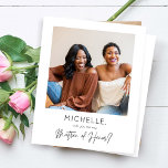 Budget Instan Foto sein Meine Matron der Ehre Vors<br><div class="desc">** SATIN PAPIER IST PAPIERTHIN. AKTUALISIEREN SIE DAS PAPIER FÜR EIN BILDERPAPIER. HAT EINE OPTION FÜR ENVELOPES. *** Rett Geld auf Hochzeitsaufmacher, die eine Option für Umschläge haben. Frag Deinem Freund oder Familienmitglied, cool und unvergesslich an deinem besonderen Tag teilzunehmen, mit Deinem Foto "Sein Matron der Ehre" Kalligraphiekarte. Woll eine...</div>