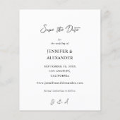 Budget Instant Foto 2 Save the Date - Weiß V2 (Rückseite)