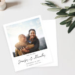 Budget Instant Foto 2 Save the Date - Weiß V2<br><div class="desc">** SATIN PAPIER IST PAPIERTHIN. AKTUALISIEREN SIE DAS PAPIER FÜR EIN BILDERPAPIER. HAT EINE OPTION FÜR ENVELOPES. *** Rette Geld auf formelle Einladungen mit dieser kleineren Einladung, die eine Option für Umschläge hat. Holen Sie Ihre Gäste mit Ihrem Instant Foto 2 Save the Date - White Save the Date Cards...</div>