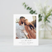 Budget Instant Foto - Lon White Chic Save the Date (Stehend Vorderseite)