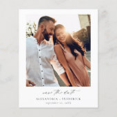 Budget Instant Foto - Lon White Chic Save the Date (Vorderseite)