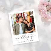 Budget Instant Foto Moderne Hochzeit Flyer