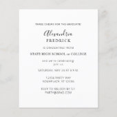 Budget Instant Foto Ver White 2 Graduation Party Flyer (Hinten)