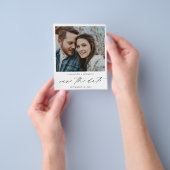 Budget Instant Foto White Chic Save the Date Flyer (Gruppe)