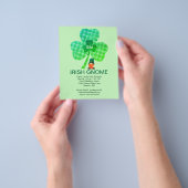 Budget Irish Gnome Initial Clover St Paddys Einlad Flyer (Gruppe)