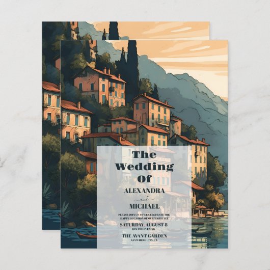 Budget Italy Lake Como Destination Wedding (Vorne/Hinten)