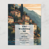 Budget Italy Lake Como Destination Wedding (Vorderseite)