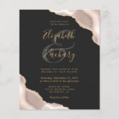 Budget Ivory Agate Corners Dark Wedding (Vorderseite)