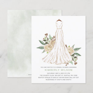 Budget Ivory Floral Wedding Dress Brautparty