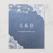 Budget Jean, Lace & Lights Save the Date V2 (Rückseite)
