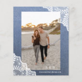 Budget Jean, Lace & Lights Save the Date V2 Foto (Rückseite)