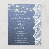 Budget Jean Lace String Lights Graduation Party (Vorderseite)