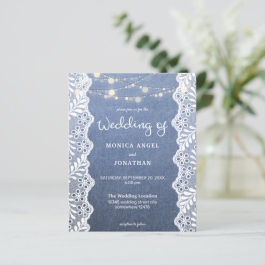 Budget Jean Lace String Lights Wedding (Stehend Vorderseite)