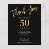 Budget Jegliche Geburtstagsparty Dankeschön Karte (Vorne)