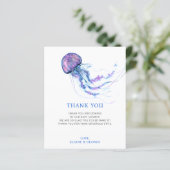 Budget Jellyfish Babydusche Danke Karte (Stehend Vorderseite)