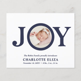 BUDGET Join White Navy Foto Baby First Christmas