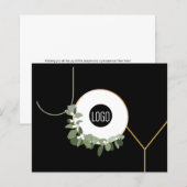 Budget Joy Business Logo Happy Holidays Corporate (Vorne/Hinten)