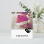 BUDGET Joy Foto Personalisiert Weihnachtskarte (Stehend Vorderseite)