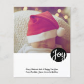 BUDGET Joy Foto Personalisiert Weihnachtskarte (Vorderseite)