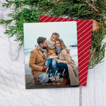Budget Joyful Foto Holiday Card
