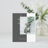BUDGET Joyful Modern Holiday Foto Card (Stehend Vorderseite)