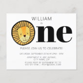 Budget Jungle Lion Boys Erste Geburtstagsparty (Vorderseite)