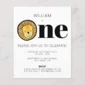 Budget Jungle Lion Boys Erste Geburtstagsparty (Vorderseite)