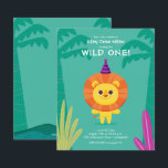 Budget Jungle Lion Kids Einladungen zum Geburtstag<br><div class="desc">Ein niedlicher Löwe im Dschungel und Ihre Details in lustiger Schrift, diese erschwinglichen Geburtstagsfeier Einladungen gedruckt auf Ihrer Wahl von 3 Papiergrößen von hellweißem Halbgloss 110 lbs Karton. (Wir raten nicht, das satin 80 lb Papier zu verwenden, da es dünn und eher wie eine Magazin-Seite ist, nicht wie Einladungspapier.) **Weiße...</div>