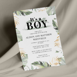 Budget Jungle Safari Giraffe Baby Shower Boys Briefpapier