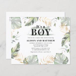 Budget Jungle Safari Kinderdusche Einladung