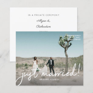 Budget Just Married 4 Foto Hochzeit Ankündigung
