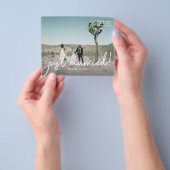 Budget Just Married 4 Foto Hochzeit Ankündigung Flyer (Gruppe)