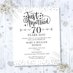 Budget-Just-Married-70.-Jubiläums-Einladung