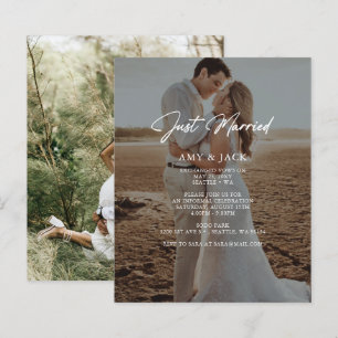 Budget Just Married Foto Hochzeitsankündigung