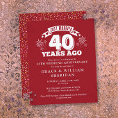 Budget Just Married Ruby 40 Jahre Einladung