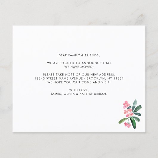 Budget Kaktus Wir haben neue Zuhause Moving Card ü (Rückseite)