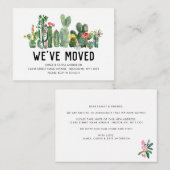 Budget Kaktus Wir haben Zuhause Moving Ankündigung (Vorne/Hinten)