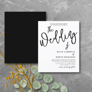 Budget Kalligrafie Script Black & White Wedding