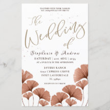 Budget Kalligrafie Terracotta Foliage Wedding