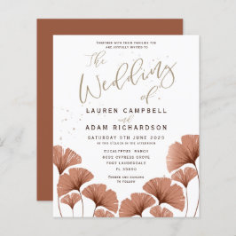 Budget Kalligrafie Terracotta Foliage Wedding
